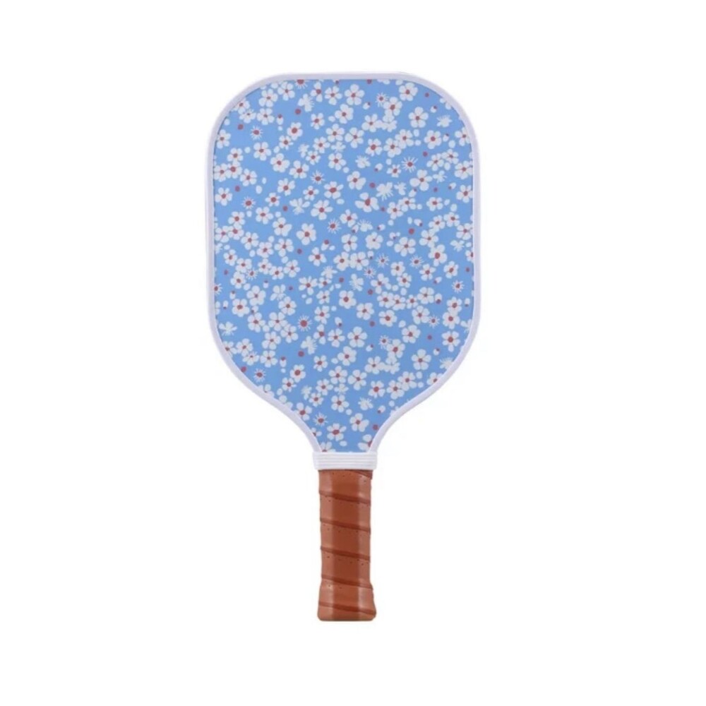 Adult Pickleball Paddle 13 MMWhite Stripe/Floral Double Sided Stripes/Floral NEW